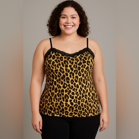 eye candy Tops - Eye Candy Leopard Print Cami Tank Top Size 1X NWT